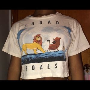 Lion King “Squad Goals” crop top